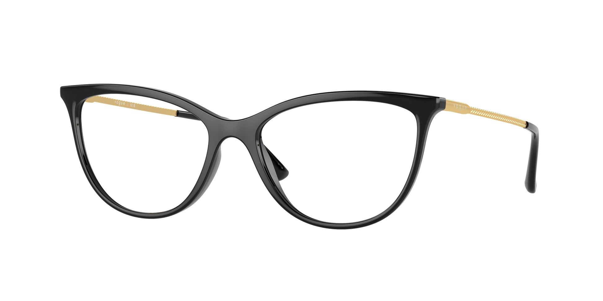 Vogue VO5239 Cat Eye Eyeglasses  W44-Black 54-140-16 - Color Map Black