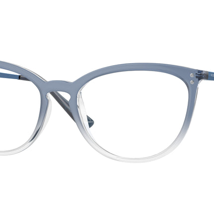 Vogue VO5276 Cat Eye Eyeglasses  2738-Top Gradient Blue/Crystal 53-140-17 - Color Map Blue