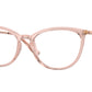 Vogue VO5276 Cat Eye Eyeglasses  2864-Transparent Pink 51-140-17 - Color Map Pink