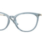 Vogue VO5276 Cat Eye Eyeglasses  2966-Transparent Blue 51-140-17 - Color Map Blue