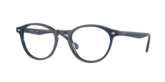 Vogue VO5326 Oval Eyeglasses  2760-Transparent Blue 51-145-19 - Color Map Blue