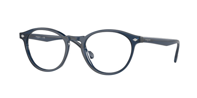Vogue VO5326 Oval Eyeglasses  2760-Transparent Blue 51-145-19 - Color Map Blue