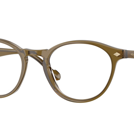 Vogue VO5326 Oval Eyeglasses  3260-Transparent Olive Green 51-145-19 - Color Map Green