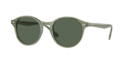 Vogue VO5327S Phantos Sunglasses  282071-Transparent Grey 51-145-20 - Color Map Green