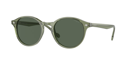 Vogue VO5327S Phantos Sunglasses  282071-Transparent Grey 51-145-20 - Color Map Green