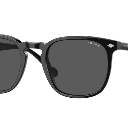 Vogue VO5328S Square Sunglasses  W44/87-Black 49-145-20 - Color Map Black