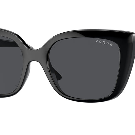 Vogue VO5337S Square Sunglasses  W44/87-Black 53-140-18 - Color Map Black