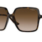 Vogue VO5352SF Square Sunglasses  W65613-Dark Havana 56-140-16 - Color Map Brown