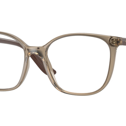 Vogue VO5356 Rectangle Eyeglasses  2940-Transparent Brown 52-140-17 - Color Map Brown