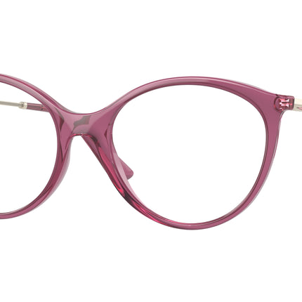 Vogue VO5387F Oval Eyeglasses  2798-Transparent Purple 53-140-17 - Color Map Violet