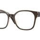 Vogue VO5407 Square Eyeglasses  2959-Top Brown/Flowers Brown 51-140-17 - Color Map Brown