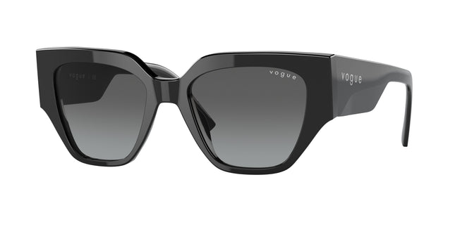 Vogue VO5409S Irregular Sunglasses  W44/11-Black 52-140-18 - Color Map Black