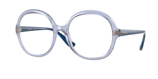 Vogue VO5412 Square Eyeglasses  2925-Transparent Lilac 54-140-19 - Color Map Violet