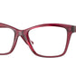 Vogue VO5420F Pillow Eyeglasses  2831-Transparent Cherry 54-140-17 - Color Map Violet