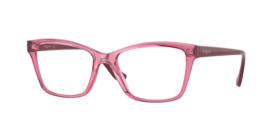 Vogue VO5420 Pillow Eyeglasses  2804-Transparent Cherry 51-140-17 - Color Map Violet