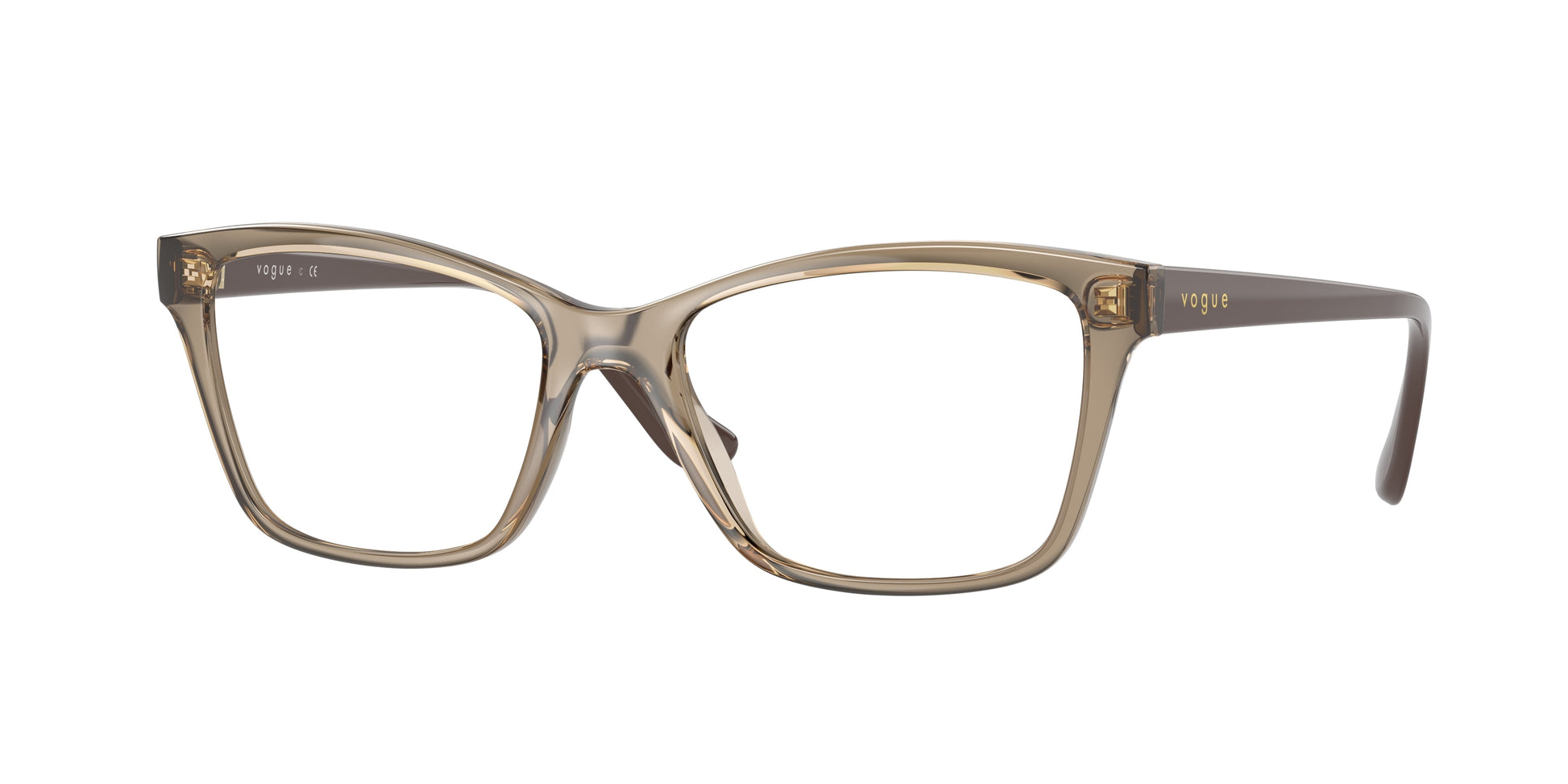 Vogue VO5420 Pillow Eyeglasses  2940-Transparent Brown 53-140-17 - Color Map Brown