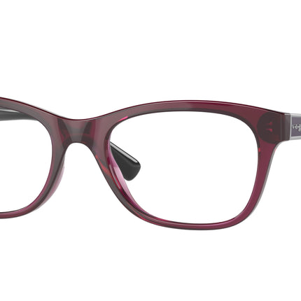Vogue VO5424B Pillow Eyeglasses  2989-Transparent Dark Cherry 53-140-18 - Color Map Red