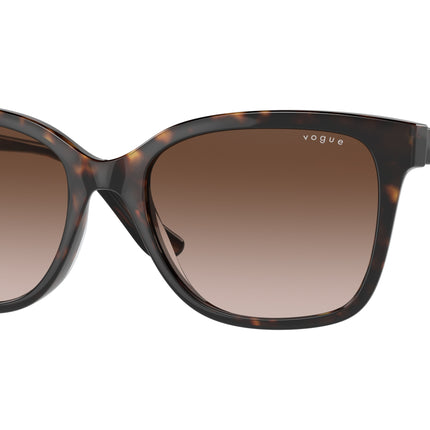 Vogue VO5426SF Rectangle Sunglasses  W65613-Havana 55-140-17 - Color Map Tortoise