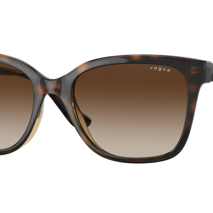 Vogue VO5426S Pillow Sunglasses  W65613-Dark Havana 54-140-18 - Color Map Brown