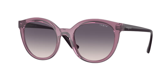 Vogue VO5427S Oval Sunglasses  276136-Transparent Purple 50-140-20 - Color Map Violet
