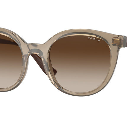 Vogue VO5427S Oval Sunglasses  294013-Transparent Brown 50-140-20 - Color Map Brown