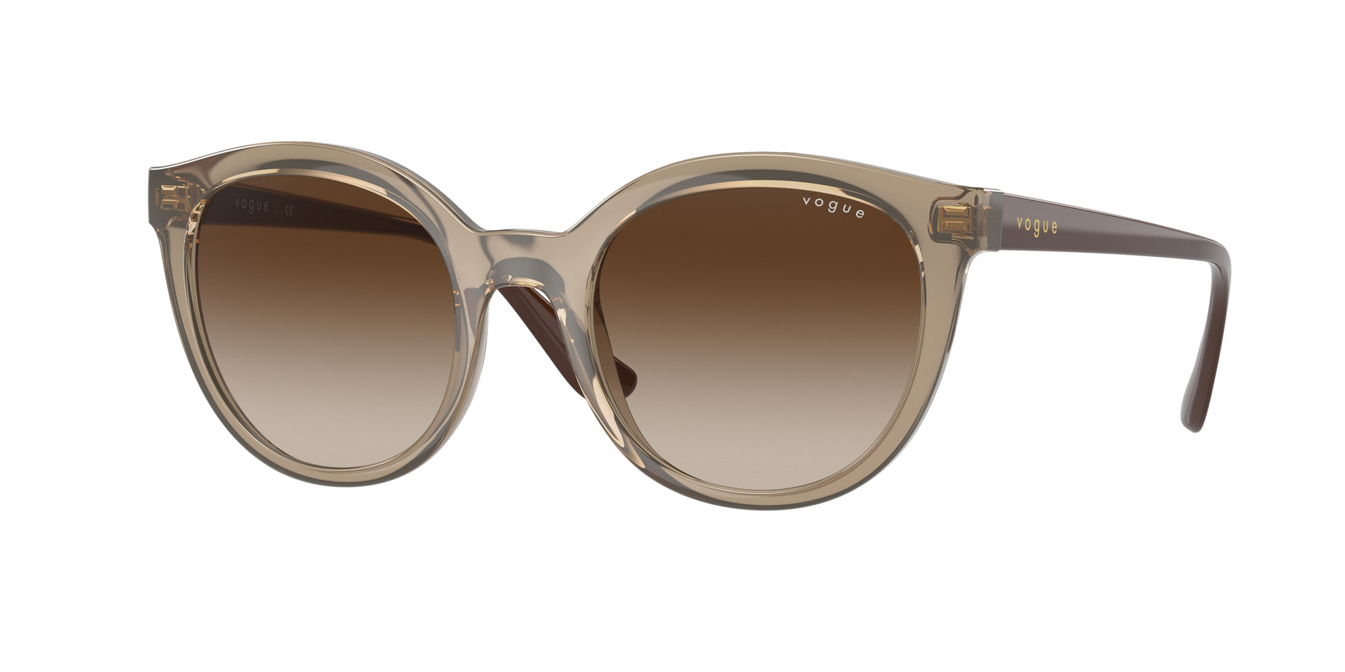 Vogue VO5427S Oval Sunglasses  294013-Transparent Brown 50-140-20 - Color Map Brown