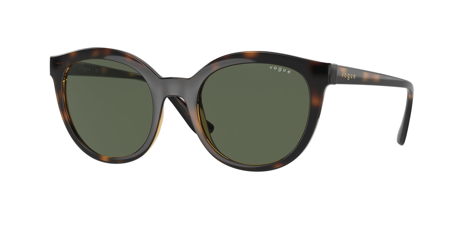 Vogue VO5427S Oval Sunglasses  W65671-Dark Havana 50-140-20 - Color Map Brown