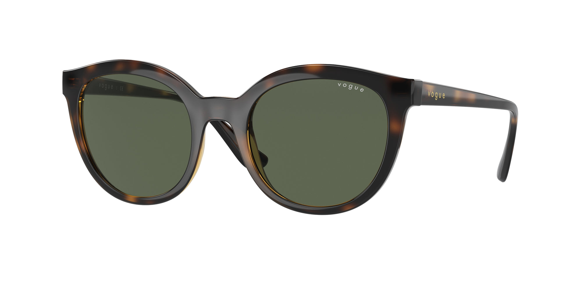 Vogue VO5427S Oval Sunglasses  W65671-Dark Havana 50-140-20 - Color Map Brown