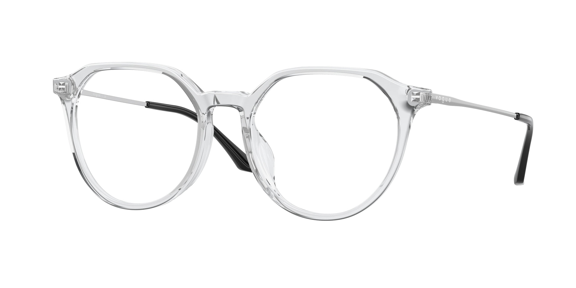 Vogue VO5430D Irregular Eyeglasses  W745-Transparent 53-140-18 - Color Map Transparent