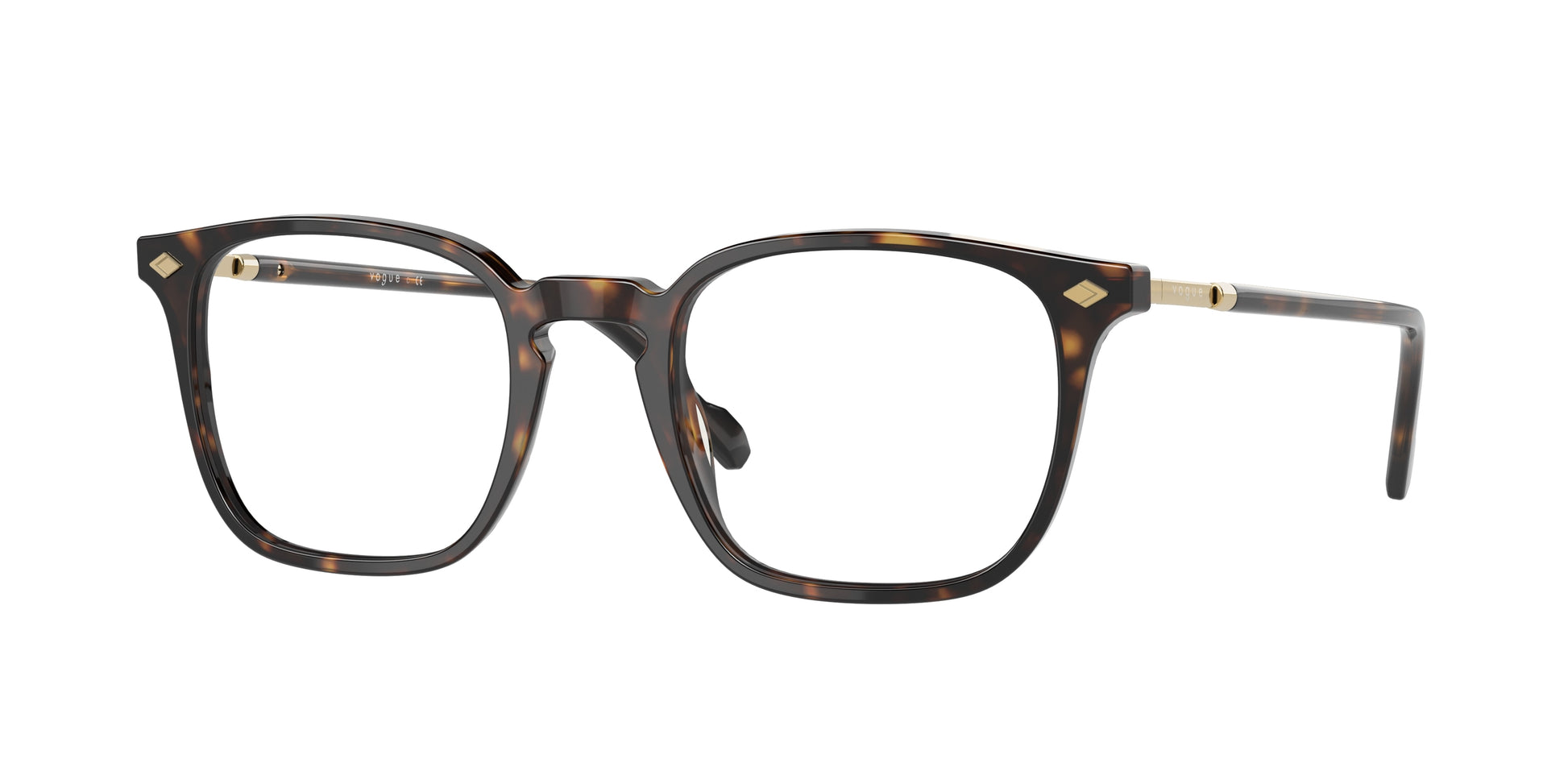 Vogue VO5433 Pillow Eyeglasses  W656-Dark Havana 50-145-21 - Color Map Brown