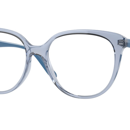 Vogue VO5451 Phantos Eyeglasses  2598-Transparent Light Blue 53-140-16 - Color Map Blue