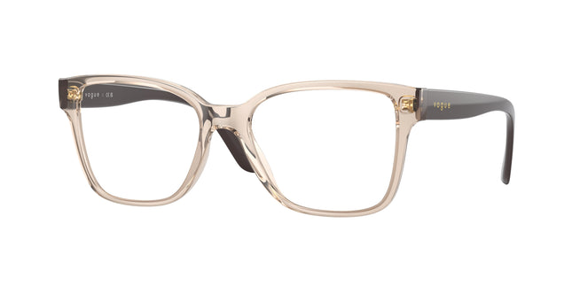 Vogue VO5452 Square Eyeglasses  2884-Transparent Light Brown 53-140-17 - Color Map Brown