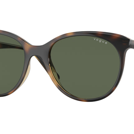 Vogue VO5453S Phantos Sunglasses  W65671-Dark Havana 53-140-18 - Color Map Brown