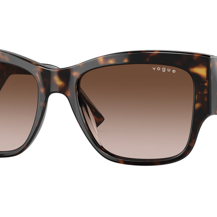 Vogue VO5462S Square Sunglasses  W65613-Dark Havana 54-140-18 - Color Map Brown