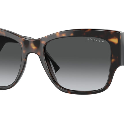 Vogue VO5462S Square Sunglasses  W656T3-Dark Havana 54-140-18 - Color Map Brown