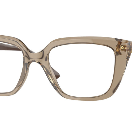 Vogue VO5477B Rectangle Eyeglasses  2940-Transparent Brown 52-140-18 - Color Map Brown