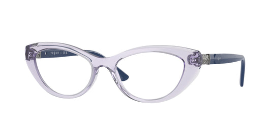 Vogue VO5478B Oval Eyeglasses  2745-Transparent Violet 50-140-17 - Color Map Violet
