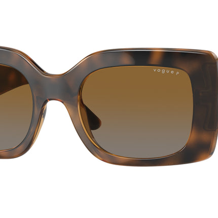 Vogue VO5481S Rectangle Sunglasses  2386T5-Top Havana/Brown 52-135-21 - Color Map Brown