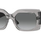 Vogue VO5481S Rectangle Sunglasses  272611-Transparent Grey 52-135-21 - Color Map Grey