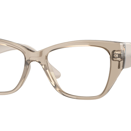 Vogue VO5483 Butterfly Eyeglasses  2990-Transparent Light Brown 52-135-16 - Color Map Brown