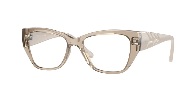 Vogue VO5483 Butterfly Eyeglasses  2990-Transparent Light Brown 52-135-16 - Color Map Brown