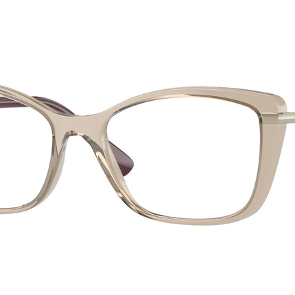 Vogue VO5487B Butterfly Eyeglasses  2990-Transparent Light Brown 54-140-17 - Color Map Brown