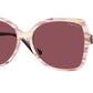 Vogue VO5488S Butterfly Sunglasses  30625Q-Top Texture Violet/Pink 56-140-16 - Color Map Violet