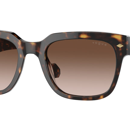 Vogue VO5490S Square Sunglasses  W65613-Dark Havana 54-145-21 - Color Map Brown