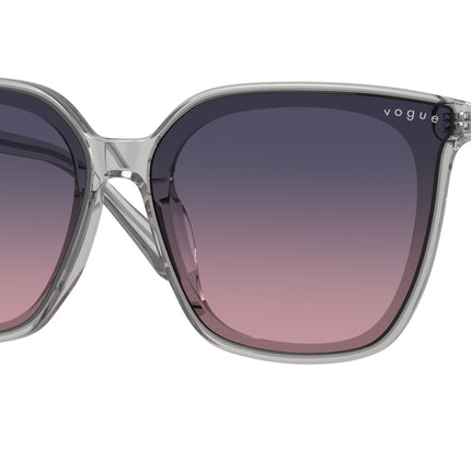 Vogue VO5499SD Square Sunglasses  282016-Transparent Grey 64-145-13 - Color Map Grey