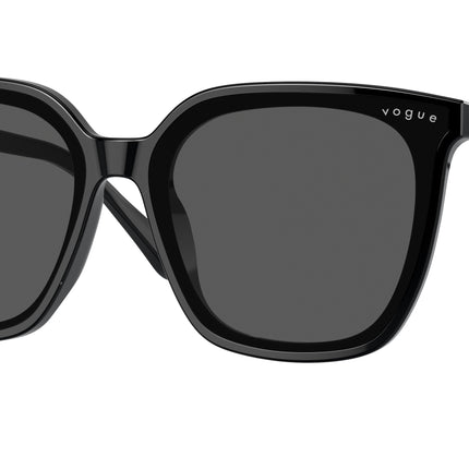 Vogue VO5499SD Square Sunglasses  W44/87-Black 64-145-13 - Color Map Black