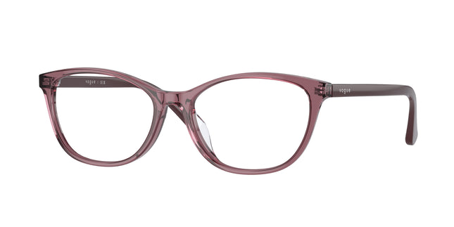 Vogue VO5502D Cat Eye Eyeglasses  2798-Transparent Cherry 54-145-16 - Color Map Violet