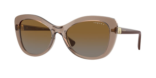 Vogue VO5515SB Butterfly Sunglasses  2940T5-Transparent Brown 55-140-18 - Color Map Brown