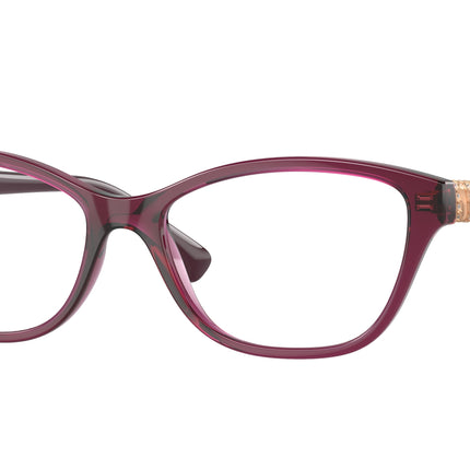 Vogue VO5516B Pillow Eyeglasses  2989-Transparent Cherry 53-140-16 - Color Map Violet