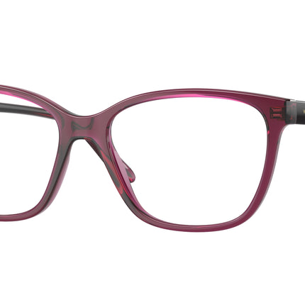 Vogue VO5518 Pillow Eyeglasses  2989-Transparent Dark Cherry 53-140-16 - Color Map Red